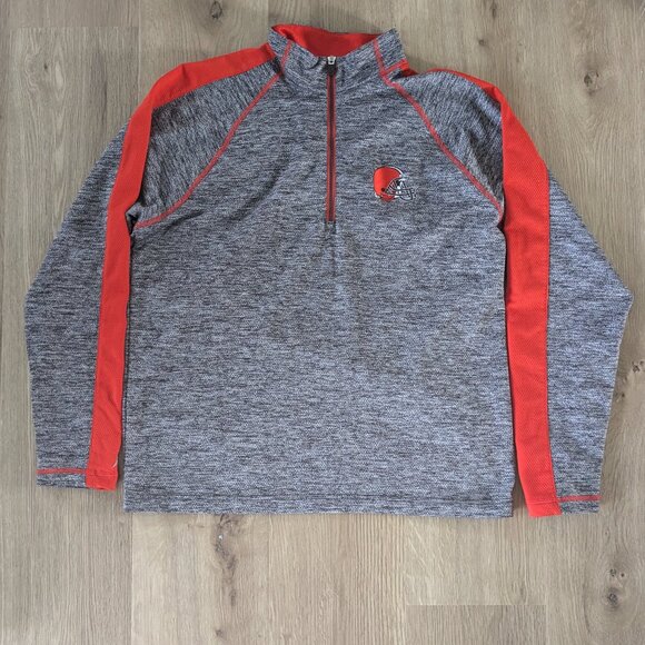 Antigua Tops - Cleveland Browns Quarter Zip NFL Browns Apparel, NFL Apparel, Cleveland Apparel